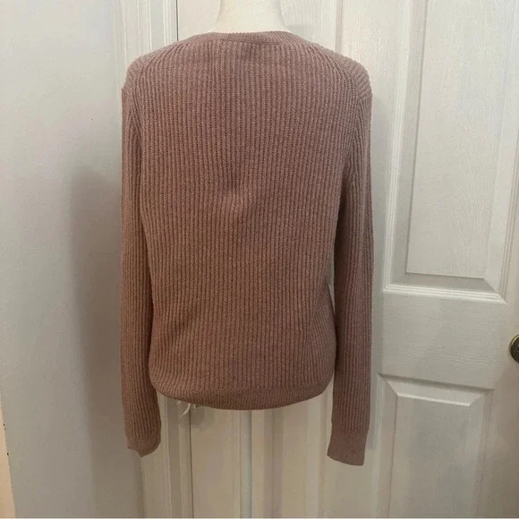 Madewell Crewneck Bow Tie Knit Sweater Mauve XS - Picture 6 of 9